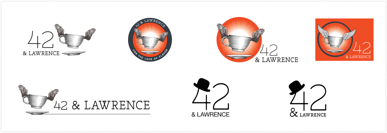 some exploration of logo for 42 and Lawrence